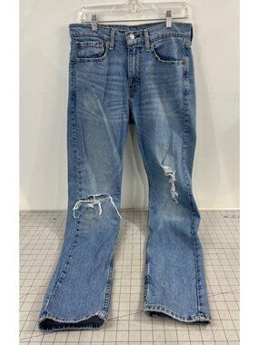 Levi’s 510 Women’s Distressed Light Wash Skinny Jeans W31 L32 Faded Denim